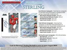 2019 Bowman Sterling Baseball Hobby Box FREE SUPPLIES