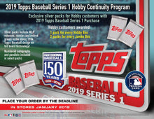 2019 Topps Series 1 Baseball Hobby Box w/Silver Pack - Free Supplies!