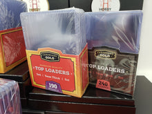 Toploader Pack Sampler combo Ultra Pro BCW Cardboard Gold (35pt 60pt 79pt 100pt 140pt 190pt 240pt)