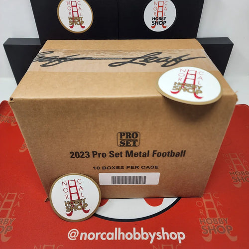 2023 Leaf Pro Set Metal Football Hobby 10 BOX CASE