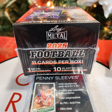 2025 Leaf Metal Football Blaster Box with Supplies! (1 Autograph)