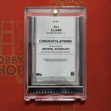 2023 Topps Museum Baseball Card Will Clark Ruby Auto 6/10