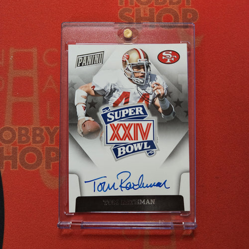 2015 Panini Football Card Tom Rathman 49ers Super Bowl XXIV Auto