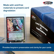 100 Count Card Toploader & Sleeve Combo Pack by BCW (Sports cards, Pokemon, One Piece, Magic & more.)