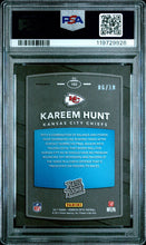 2017 Panini Donruss Optic Football Card Kareem Hunt Gold RC /10 PSA 9
