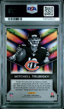 2017 Panini Prizm Football Card Mitchell Trubisky Instant Impact Gold Mojo RC 9/10 PSA 10