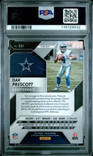2016 Panini Prizm Football Card Dak Prescott Silver Prizm RC #231 PSA 9