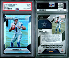 2016 Panini Prizm Football Card Dak Prescott Silver Prizm RC #231 PSA 9