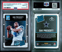 2016 Panini Donruss Optic Football Card Dak Prescott RC #162 PSA 10