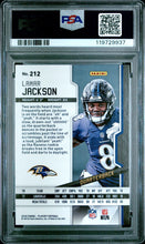 2018 Panini Playoff Football Card Lamar Jackson RC #212 PSA 9