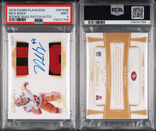 2019 Panini Flawless Football Card Nick Bosa Rookie Dual Patch Auto PSA 9