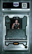 2023-24 Prizm Basketball Card Victor Wembanyama Red Ice Prizm RC #136 PSA 10