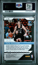 2018-19 Prizm Basketball Card Yuta Watanabe Purple Pulsar Prizm RC #146 PSA 9