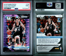 2018-19 Prizm Basketball Card Yuta Watanabe Purple Pulsar Prizm RC #146 PSA 9