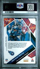 2020 Panini Mosaic Football Card Derrick Henry Will To Win Gold Fluorescent Prizm 20/20 PSA 9