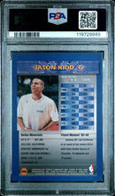 1994-95 Topps Finest Basketball Card Jason Kidd W/Coating RC #286 PSA 8