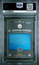 2017 Panini Donruss Optic Football Card R. Joshua Dobbs "Josh" Purple Holo Prizm RC #181 /50 PSA 9