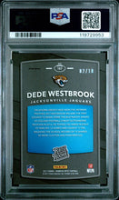 2017 Panini Donruss Optic Football Card Dede Westbrook Gold RC #187 2/10 PSA 9