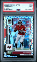 2022 Panini Donruss Optic Football Card Tom Brady Stars Prizm #183 PSA 9