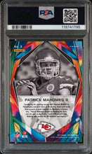 2017 Panini Prizm Football Card Patrick Mahomes Illumination PSA 9