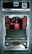 2023-24 Prizm Basketball Card Amen Thompson Silver Prizm RC #150 PSA 10