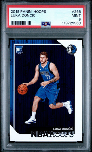 2018-19 Panini Hoops Basketball Card Luka Doncic RC #268 PSA 9
