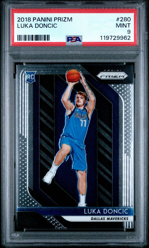 2018-19 Panini Prizm Basketball Card Luka Doncic RC #280 PSA 9