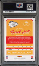 2016 Panini Donruss Optic Football Card Tyreek Hill Blue Holo Rookie Auto /75 PSA 9