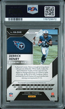 2016 Panini Prizm Football Card Derrick Henry Purple Scope RC Auto #RADHR /99 PSA 8