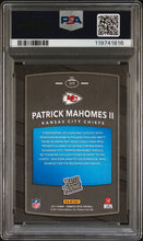 2017 Panini Donruss Optic Football Card Patrick Mahomes Rated Rookie PSA 10