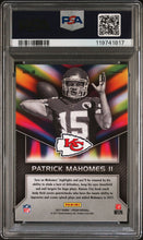 2017 Panini Prizm Football Card Patrick Mahomes Instant Impact PSA 9