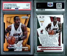 2014-15 Panini Prizm Basketball Card Alonzo Mourning Orange Die-Cut Prizm /139 PSA 9