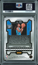 2023-24 Prizm Basketball Card Cason Wallace Blue Sparkle Prizm RC /144 PSA 9