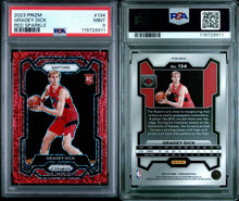 2023-24 Prizm Basketball Card Gradey Dick Red Sparkle Prizm RC PSA 9