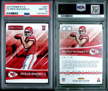 2017 Panini Rookies & Stars Football Card Patrick Mahomes Rookie #201 PSA 10 (C)
