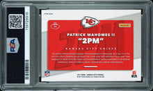 2017 Panini Donruss Optic Football Card Patrick Mahomes AKA 2PM PSA 9