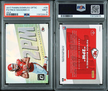 2017 Panini Donruss Optic Football Card Patrick Mahomes AKA 2PM PSA 9