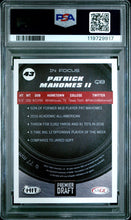 2017 SA-GE HIT Football Card Patrick Mahomes Premier Draft In Focus RC PSA 9