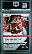 2018 Panini Prizm Football Card Patrick Mahomes #102 PSA 9 (A)