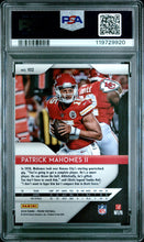 2018 Panini Prizm Football Card Patrick Mahomes #102 PSA 9 (B)