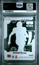 2020 Panini Chronicles Football Card Joe Burrow Playoff Momentum Blue RC /99 PSA 9