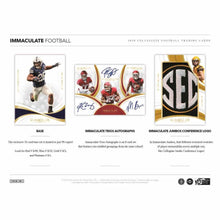 2019 Panini Immaculate Collection Collegiate Football Hobby Box FREE SUPPLIES