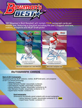 2017 Bowman's Best Baseball Hobby Box (4 Autographs) - Free Supplies!