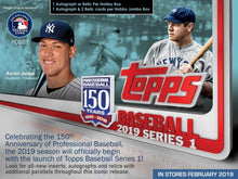 2019 Topps Series 1 Baseball Hobby Box w/Silver Pack - Free Supplies!
