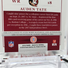 2018 Majestic Auden Tate Logo Patch RC Auto /10 Bengals Football Card