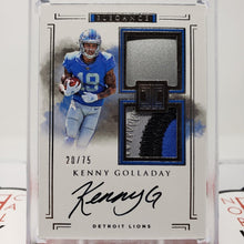 2017 Impeccable Football Card Kenny Golladay Dual Helmet Piece 4 Color Patch On Card Rookie Autograph