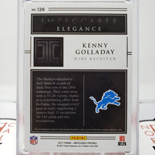 2017 Impeccable Football Card Kenny Golladay Dual Helmet Piece 4 Color Patch On Card Rookie Autograph