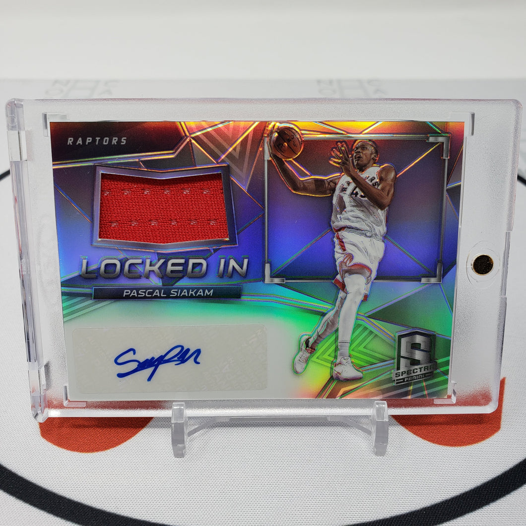 2016/17 Spectra Basketball Card Pascal Siakam Locked In Jersey Auto /199