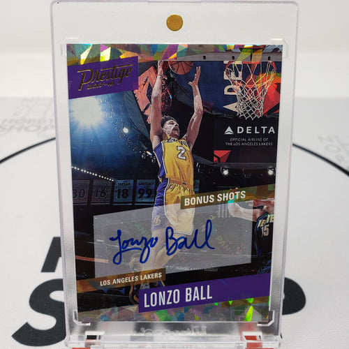 2017/18 Prestige Basketball Card Lonzo Ball Bonus Shots Crystal Auto