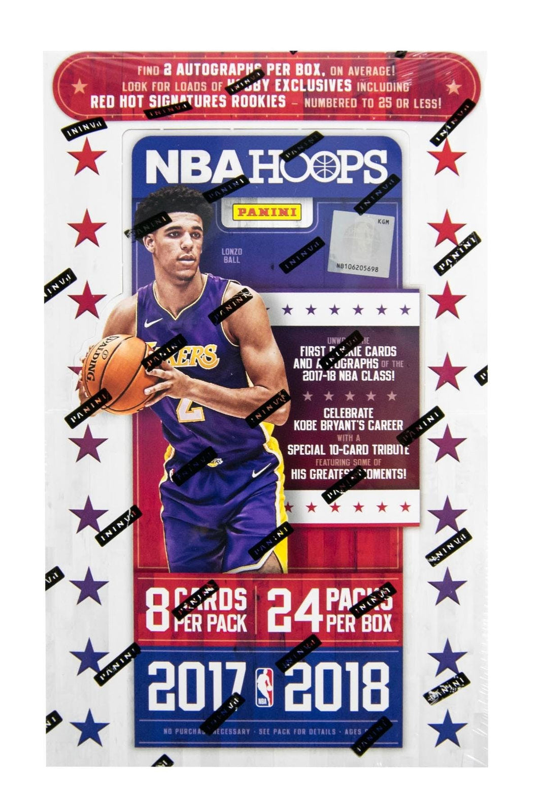 2017/18 Panini Hoops Basketball Hobby Box (Releases 10/25/17) - Free Supplies!